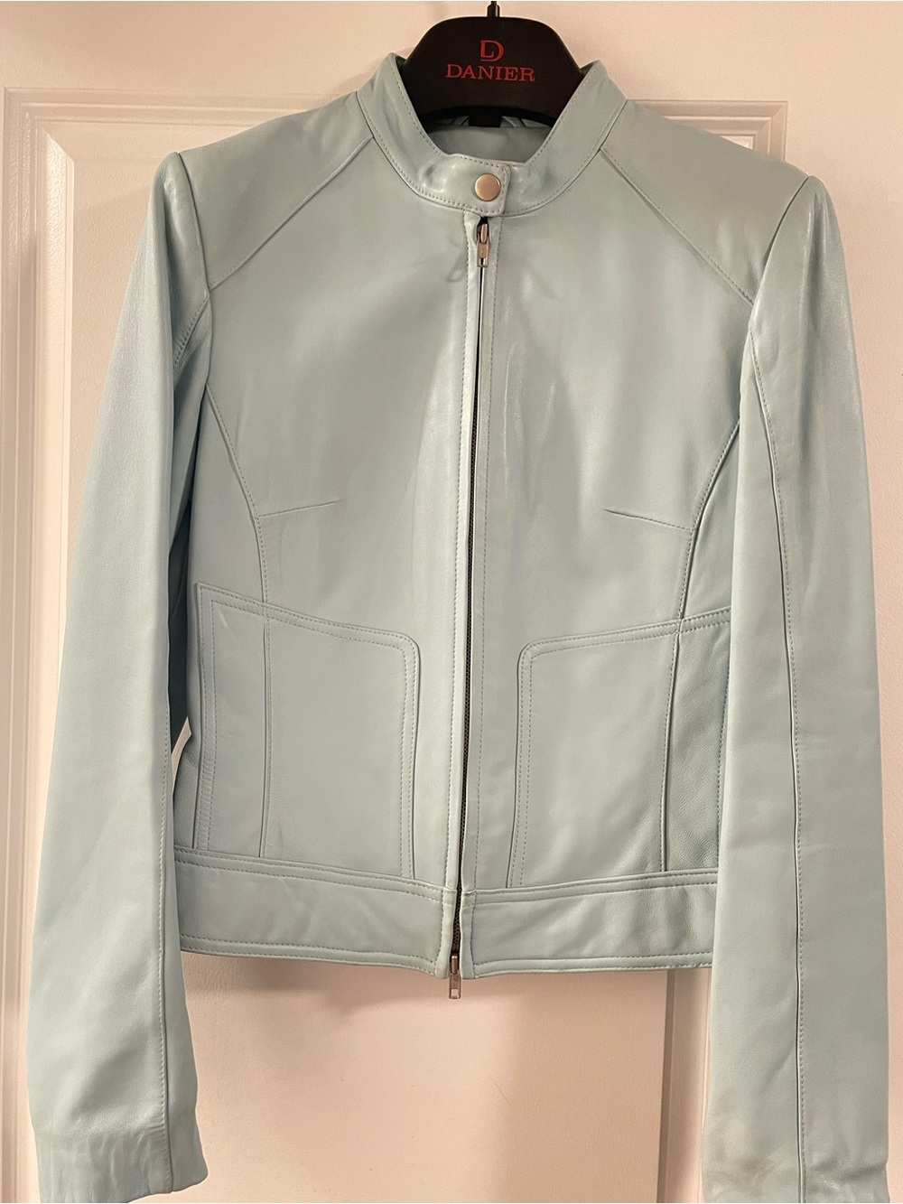 Vintage Danier Baby Blue Leather Jacket
